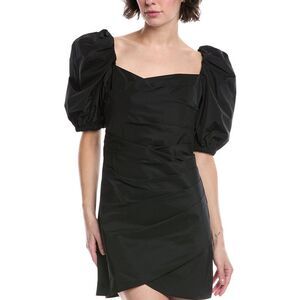 Sea New York Womens Diana Taffeta Mini Dress, Black